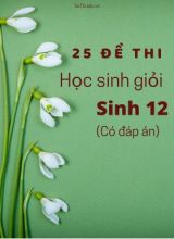 Bộ 25 Đề thi học sinh giỏi Sinh 12 (Có đáp án)